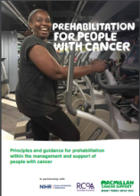 Prehabilitation for people with cancer: Principles and guidance for prehabilitation within the management and support of people with cancer